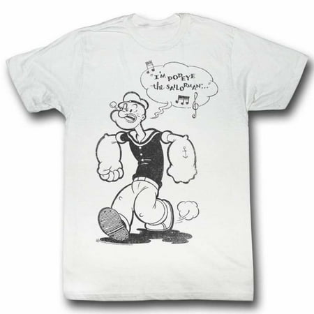 Popeye Comics Sailorman Adult Short Sleeve T Shirt