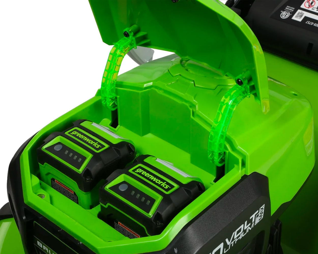 Greenworks 40V 21-Inch Brushless Cordless Push Walk-Behind Lawn Mower with 4.0 Ah and 2.0 Ah Batteries and Charger, Model 2527302AZ