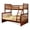 Walnut, variant on BEKids Traditional Wood Twin/Full Bunk Bed with Slats in Java Brown