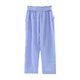 thumbnail image 4 of Pantalones cómodos de rayas para mujer Pantalones de cinturo con cinturón y cordón Pantalones de talla grande 4XL, 4 of 9