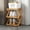 Nature, variant on The 9-Tier No-Assembly Bamboo Rack, Vertical Narrow Bamboo Shoe Rack, Folding Shoe Storage Rack, Space Saving for Entryway, Closet adn Corner
