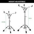 thumbnail image 2 of Soporte para batería Snare de acero con soporte para baquetas y baquetas 5A, 2 of 7
