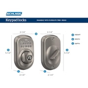 Schlage Bright Brass Steel Electronic Deadbolt