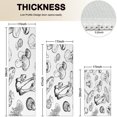thumbnail image 4 of Black Mushroom Line White Pattern Kitchen Rugs Sets Of 3,Kitchen Runner Rugs Non Skid Washable,Decorative Kitchen Floor Mats for Kitchen,Sink,Laundry,17"x30"+ 17"x47" + 17"x59", 4 of 6