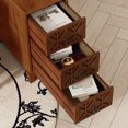 thumbnail image 3 of End Table with 3 Drawers, Corner Table with 4 Open Shelves, Tall Side Table for Bedroom and Corner, Expect Arrival Date (2025/5/27), 3 of 10