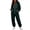 Green, variant on Women's Fleece Lined Hooded Jumpsuit Long Sleeve Zip Up One Piece Tracksuit Loose Fit Soft Warm Cozy Fall Winter Loungewear Y2K Streetwear with Pockets Wine