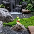 thumbnail image 2 of Garden Statue,Resin Ornament Funny DIY Miniature Figurines for Outside Pond Pool Patio Porch Backyard Miniature Bright Colors Blend Perfectly With The Pond Scenery(D), 2 of 6