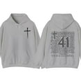 thumbnail image 4 of Your 41 Is Coming Hoodie – Christian Bible Verse Sweatshirt, Inspirational Faith Unisex Pullover, Religious Streetwear Hoodie Gift for Men & Women, 4 of 6