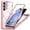Pink, variant on Dteck Full Body Case with Camera Lens Protector for Samsung Galaxy S24,Magnetic TPU Case Built-in Screen Protector Compatible with MagSafe Shockproof Cover,Black