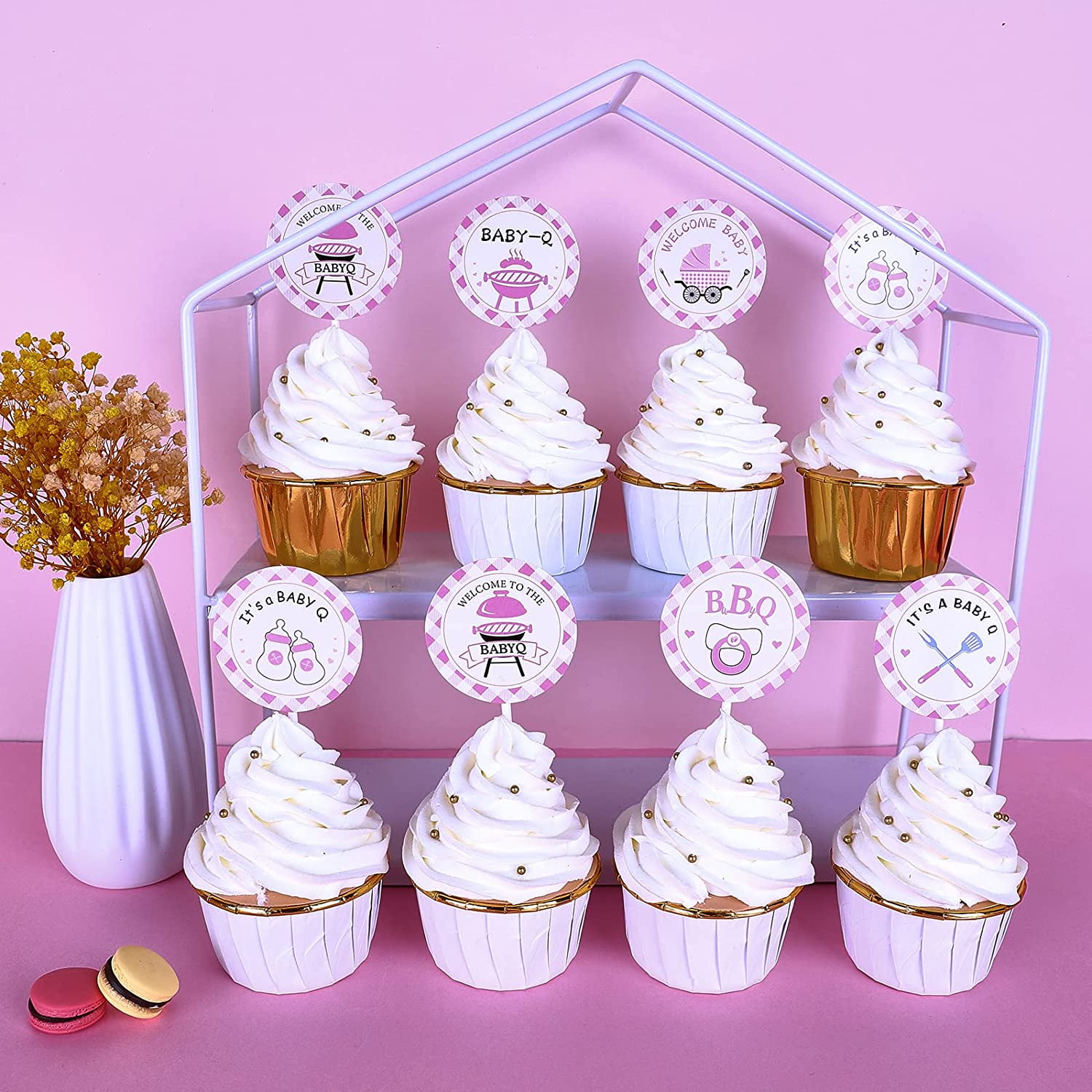 Bbq Baby Shower Decorations Girl 25 Pcs Babyq Baby Shower