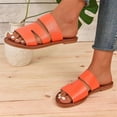 thumbnail image 3 of Mepaouo Slides for Women 2025 Minimalist Slip on Summer Flats Comfortable Soft Leather Flat Sandals, 3 of 8