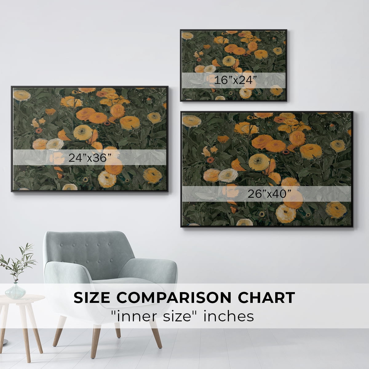 Vintage Botanical Print-LXXV By Wexford Home Framed in Black Wood Gallery Wrapped Canvas 25 in. x 37 in.