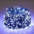 thumbnail image 3 of Guirnalda de luces LED de 100 m con alambre verde de hadas para exteriores, luces navideñas, guirnalda de árbol para Año Nuevo, decoración de fiestas en casa, bodas y calles, 3 of 5