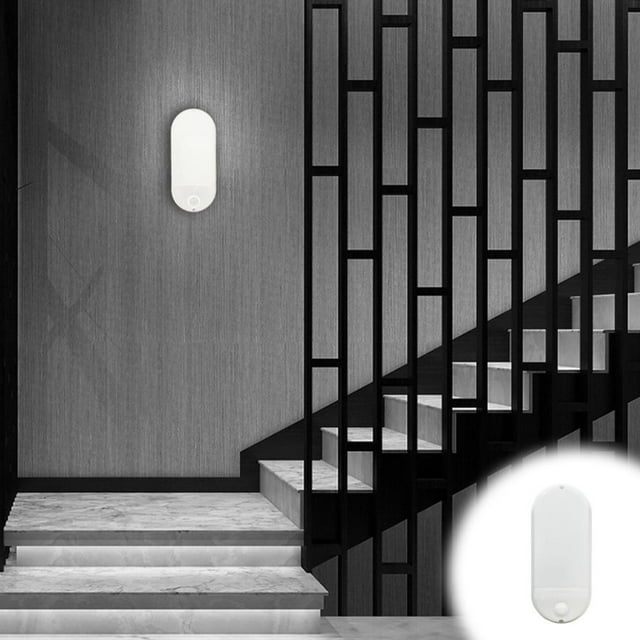 Feltree Smart Motion & Sound Activated Wall Light, 4-8m Detection LED Staircase Lamp for Home Corridor, Radar Sensor Night Lighting