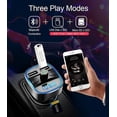 thumbnail image 4 of Hweilai Car Charger Fast Charging / Bluetooth MP3 Player / Fm Transmitter Blue Ambient Light, 4 of 5
