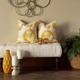 thumbnail image 2 of Pillow Perfect  Indoor Olivia 16.5-inch Throw Pillow (Set of 2), 16.5 X 16.5 X 5 Yellow, 2 of 5
