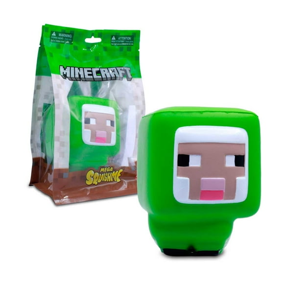 Minecraft Mega Squishme Serie 4 Juguete Squishy Coleccionable (Oveja Verde)
