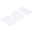 thumbnail image 3 of Cream Scraper,Cake Cream Scraper 3 Pcs Dough Pasty Cutters with Scrapers of Different Shapes Multipurpose Food Scrapers Pastry Decor Tool for Pizza Dough Bread Cakes, 3 of 8