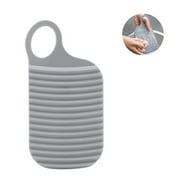 Portable Plastic Washboard Small Size Plastic Hands Compact Clothes Socks Underwear Washing Board with Thumb Hole