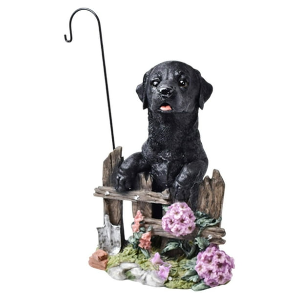 Estatua de perro, adorno de perro, manualidades, figuras de animales decorativas divertidas e impermeables Estilo F