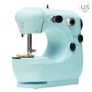 Angle View: SANAG Mini Electric Sewing Machine Portable Household Sewing Machine Beginner Tailors Free-Arm Crafting Mending Machine