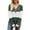 Green, variant on Deago Women's Color Block Long Sleeve Fall Sweaters Casual Fashion Ribbed Knit V Neck Button Pullover Shirts Tops (Purple, S)