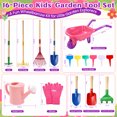 thumbnail image 5 of JoyStone Kids Gardening Tool Set with Wheelbarrow and Watering Can, 16-Piece Set with Wooden-Handle Tools, Ages 3-6, 5 of 10