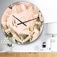 thumbnail image 3 of Designart 'Bunch of Roses Black and White' Traditional wall clock, 3 of 3