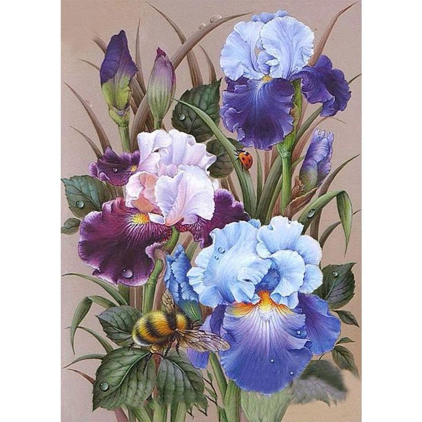 Taladro diamante pintura (DB2420) 5D DIY completo flor punto de cruz Kit decoración del hogar 20X30cm FLhrweasw Nuevo