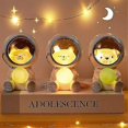 thumbnail image 1 of Dog Creativo lindo Galaxy Guardian mascota astronauta USB luz nocturna personalidad dormitorio decoración luces estrella luz niños juguetes regalo de cumpleaños (gato), 1 of 3