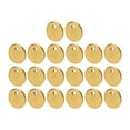 thumbnail image 4 of Bijoux Pendentif DIY, 20pcs DIY Pendentif Rond DIY Pendentif Tag en Acier Inoxydable Tag Rond Haut de la Ligne, 4 of 14