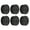 1 inch round 6 packs, variant on 6Pcs Bed Lifters Adjustable Bed Furniture Risers Enhancement Block Heavy Duty Bed Lifts Risers for Sofa, Bed, Table