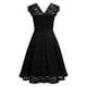 thumbnail image 5 of Moda mujer encaje Pacthword Casual sólido vestido con cuello en V vestido sin mangas Fridja hjkh5597, 5 of 6