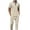 Khaki, variant on Aofany Mens Suits Mens Sets 2 Piece Outfits Fashion Tracksuits Casual Set Plus Size Short Sleeve And Pants Set