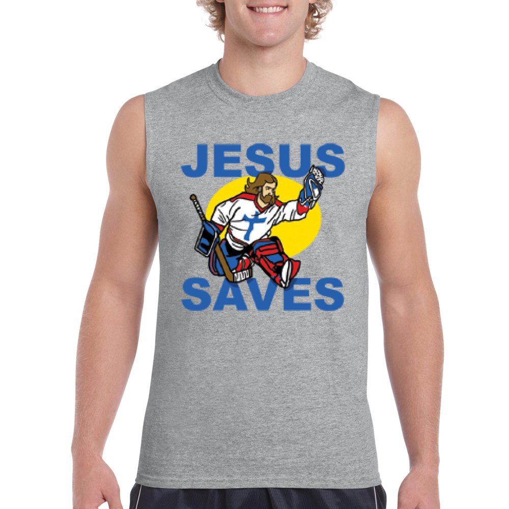 jesus saves goalie t shirt