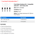 thumbnail image 2 of Front Brake Hardware Kit - Compatible with 2017 - 2019 Volvo S90 2018, 2 of 2