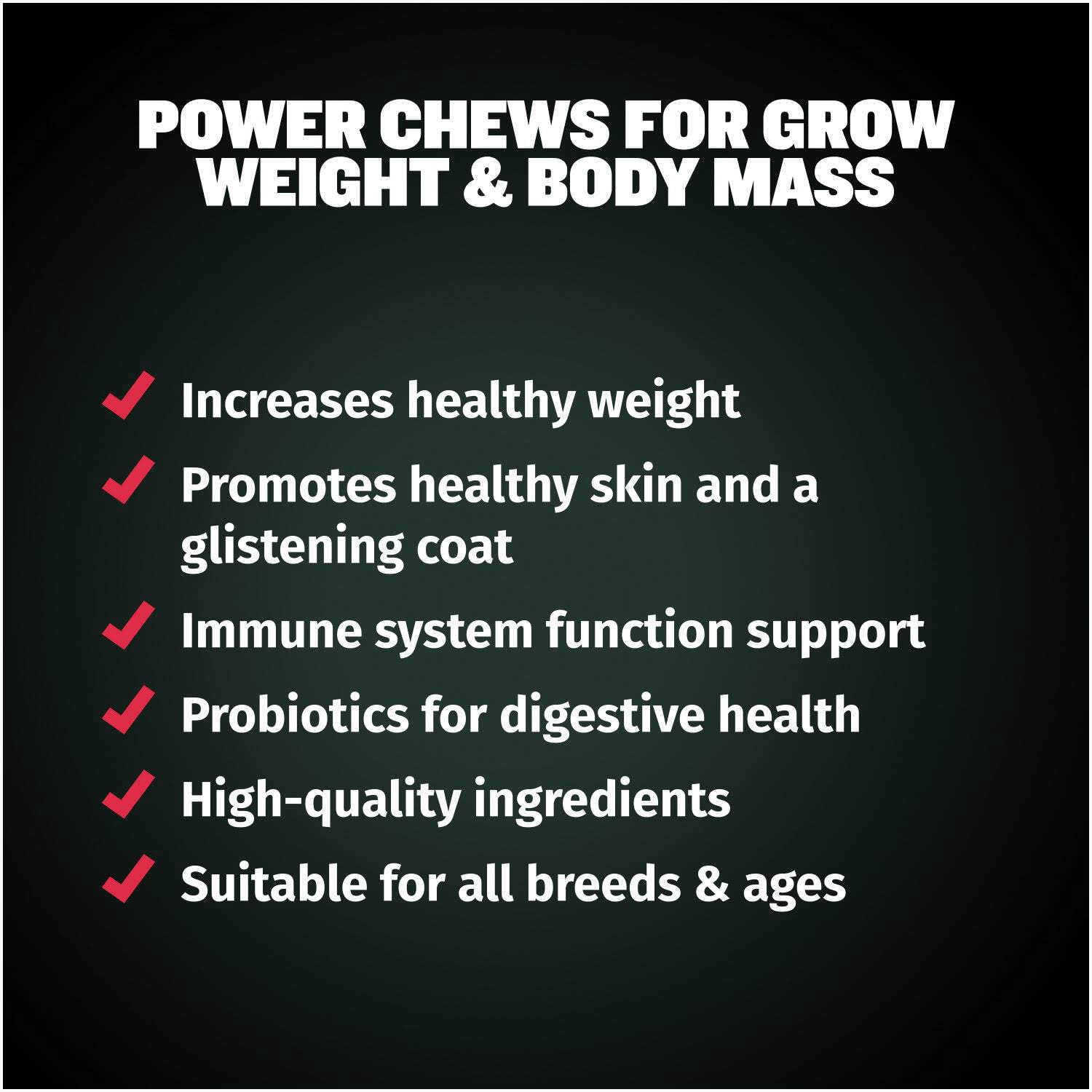 Bully Max Weight Gain Soft Chews for Dogs, Chicken and Bacon Flavor, 10.6 oz. Bag