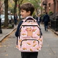 thumbnail image 4 of Yspwyqan Big Kids Backpack, 17 Inch School Backpack for Girls, Lightweight Angel Capybara Strawberry Casual Daypack for Elementary Travel Back to School, 4 of 7