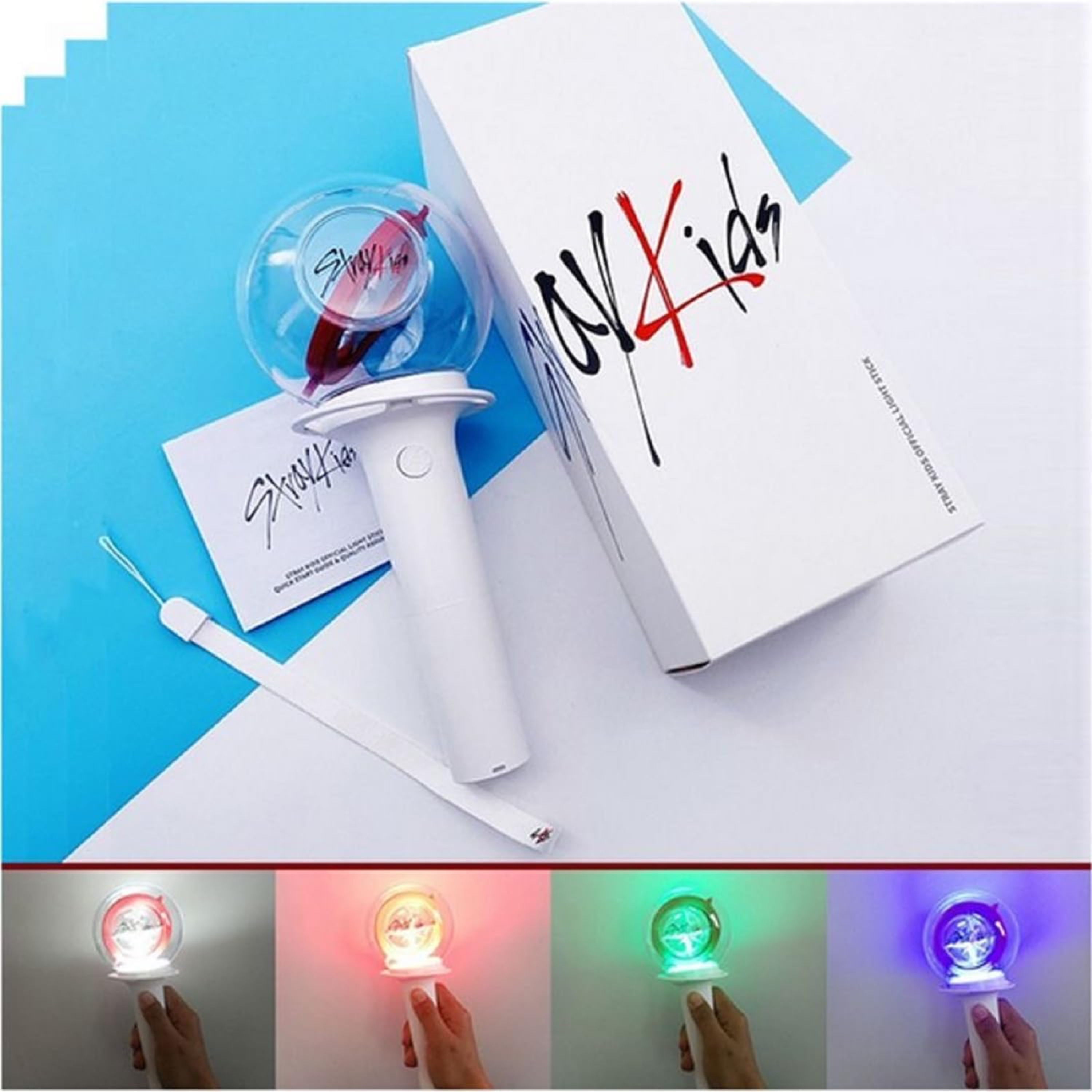 Stray Kids Lightstick Ver 1 SKZ Concert Fan SKZ Support Stick Comes with Keychain