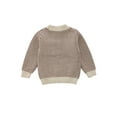 thumbnail image 3 of ITFABS Children?s Autumn Tops, Solid Color Round Neck Long Sleeve Pullover Sweater, 3 of 9