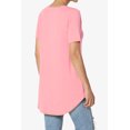 thumbnail image 4 of TheMogan Women's PLUS Basic Crew Neck Round Hem Short Sleeve Draped Jersey Tee, 4 of 6