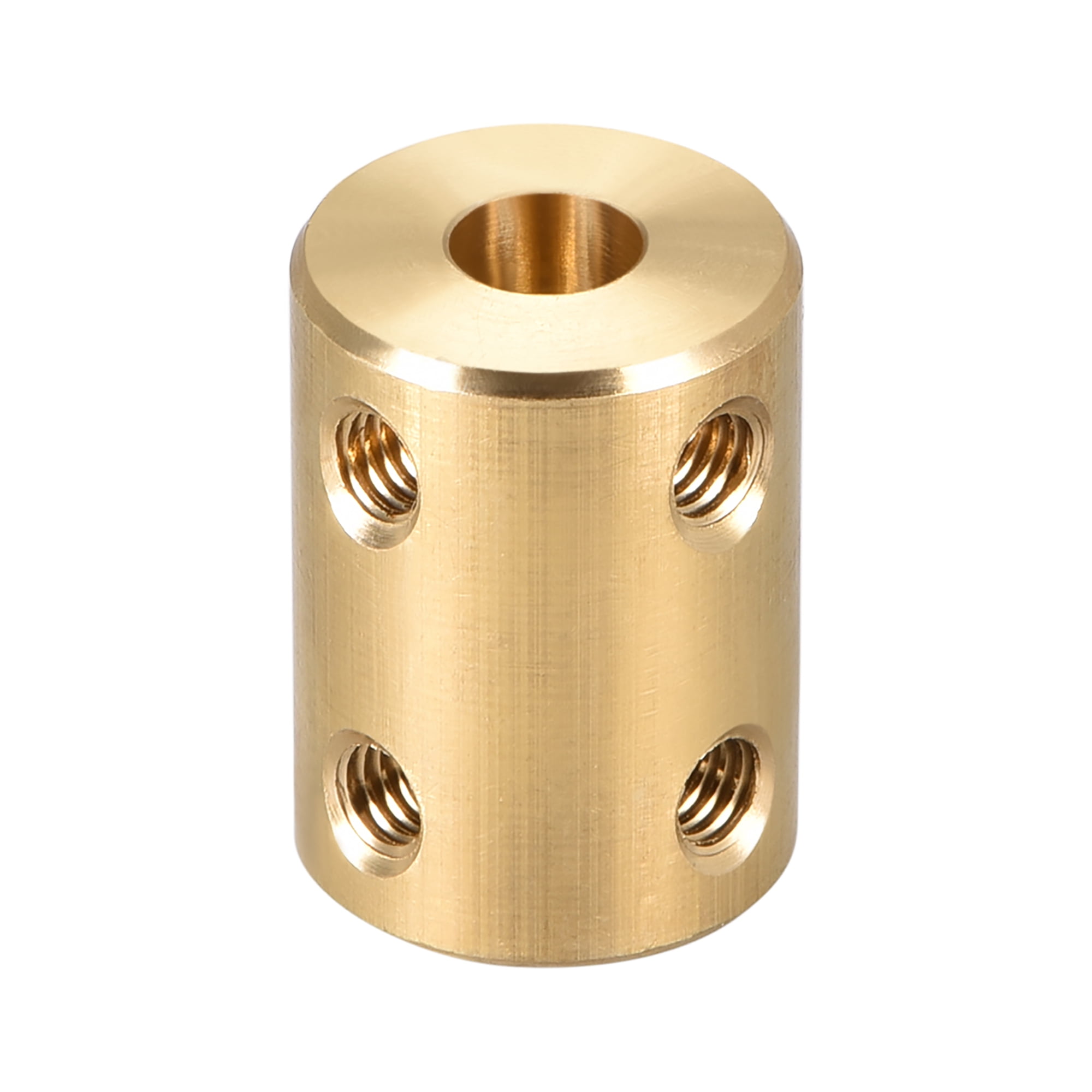 Coupling Shaft 6 mm to 10 mm Inside Diameter L22xD16 Robot Motor Wheel Rigid Coupler Connector Gold Tone 2 Pieces