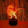 thumbnail image 2 of Dinosaur Night Lights 3D Night Light Lamp 7 Colors LED Changing Touch Table Desk Lamps Bedroom Decorative Lighting for Kids Toys Gifts, 2 of 7