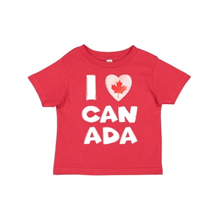 

Inktastic I Love Canada Heart with Maple Leaf Gift Toddler Boy or Toddler Girl T-Shirt