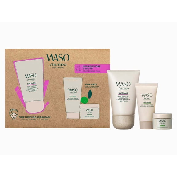 Shiseido Waso Invisible Pore Purifying Kit, 3 Piece Set