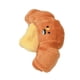 thumbnail image 3 of Juguete de peluche para perro con sonido chirriante, suave, interactivo, con forma de pan, para interior., 3 of 12