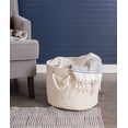 thumbnail image 7 of Contemporary Home Living 16" Beige Storage and Laundry Bin, 7 of 7