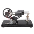 thumbnail image 2 of Stirling Engine Motor Model,Stirling Engine Model Kit Stirling Engine Kit Electricity Power Generator Model Sleek Aesthetic, 2 of 9