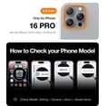 thumbnail image 2 of Funda TORRAS para iPhone 16 Pro de 6,3" con anillo magnético 360°, 2 of 8