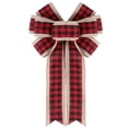 thumbnail image 4 of Coxeer Christmas Bows Linen DIY Large Ribbon Bows Wreath Bowknots Tree Topper Bows, 4 of 6